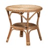 Baxton Studio Abbey Modern Bohemian Natural Brown Antique Rattan 3-Piece Living Room Set - 4 of 4