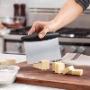 Zulay Kitchen Multi-purpose Bench Scraper & Chopper - Square Gray