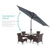 Best Choice Products 10ft Outdoor Steel Market Patio Umbrella w/ Crank, Tilt Push Button, 6 Ribs - 2 of 4