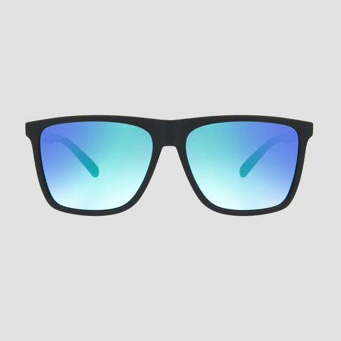 Mens Mirror Polarized Square Sunglasses - LIO57C10