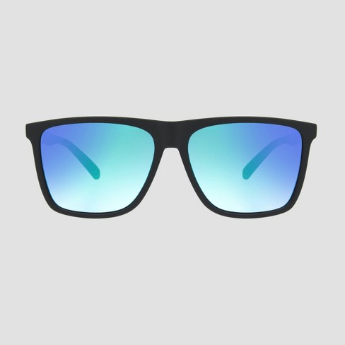 Square blue sunglasses