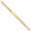 Black Bow Jewelry 14k Yellow Gold Curb Link 8mm I.D. Bracelet - 8 Inch - 2 of 4