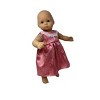 Doll Clothes Superstore Handmade Pink Brocade Dress Fits 14-16 Inch Baby Dolls - 3 of 4