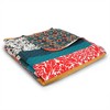 Lush Décor 50"x60" Boho Stripe Throw Blanket Turquoise/Tangerine - 3 of 3
