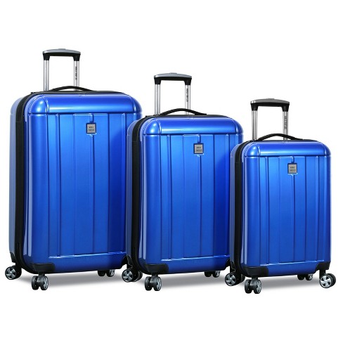 Chariot Blue World Map Hardside Rolling Luggage set, Best Price and  Reviews