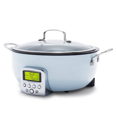 GreenPan 6qt Elite Nonstick Essential Slow Cooker & Smart Skillet Ceramic