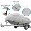 Protective Jetski Storage Cover for Outdoors with Marine Grade Waterproof Material, Fits 139"-145" Models - 2 of 4