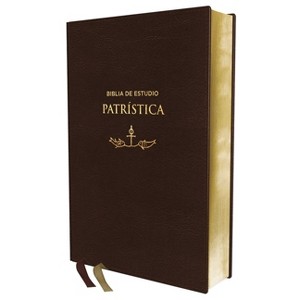 Rvr, Biblia de Estudio Patrística, Leathersoft, Marrón, Interior a DOS Colores, Palabras de Jesús En Rojo, Comfort Print - by  Reina Valera Revisada - 1 of 1