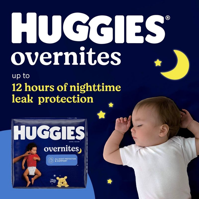 Huggies Overnites Nighttime Baby Diapers – (Select Size and Count), 3 of 21
