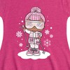 Girls' - Lol Surprise! - Snowbunny And Snowflakes Fit & Flair Cap Sleeve Dress - 2 of 2