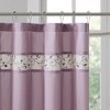 Monroe Embroidered Floral Shower Curtain - 2 of 4
