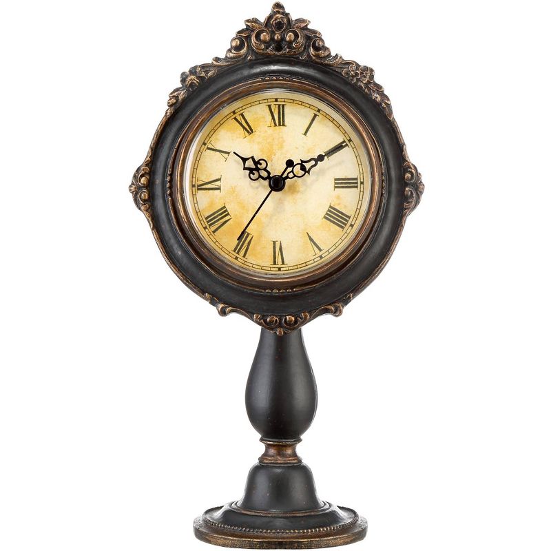 Kensington Hill Dailey 11 1/4" High Vintage Traditional Table Clock, 1 of 4