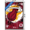 Trends International NBA Miami Heat - Maximalist Logo 23 Framed Wall Poster Prints - 3 of 4