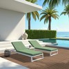 50 Pieces of 11.7" x 3.16" Textured Plastic Wood Deck Tiles for Outdoor Terrace Flooring, Light Gray - 2 of 4
