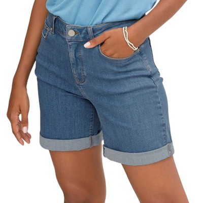 Women's Cuffed Denim Shorts - LASCANA