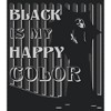 Women's Wednesday Black is My Happy Color Racerback Tank Top - 2 of 4