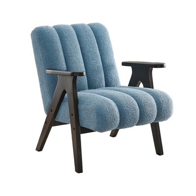 Vynxaria Modern Accent Chair,Chenille Arm Chairs for Living Room,Upholstered Mordern Armchair,Comfy Soft Padded Lounge Chair in Small Space
