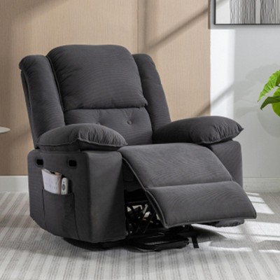Power Lift Recliner With Massage And Lumbar Heating For Elderly, Adjustable Modern Reclining Chair Massage Sofa
