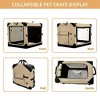 Bellura Pet - Collapsible Travel Pet Crate - Brown - 4 of 4