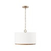 Capital Lighting Soleil 3 - Light Semi-Flush Mount in  Matte Brass - 3 of 4