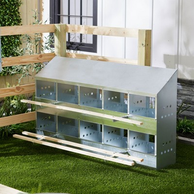 Brower 10-Hole Poultry Nest – Hühnerlegekasten Für Bis Zu 60 Hennen
