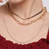 SOHI Women's Gold Everyday Multi-Layer Necklace - 4 of 4