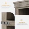 Farmhouse Book Shelf with Door, 5 Tier Wooden Book Case with Storage, 68.7" Tall Display Shelf for Living Room, Home Office - 4 of 4