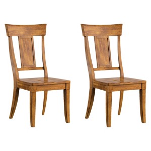 South Hill Panelled Back Dining Chair (Set Of 2) - Oak - Inspire Q, Brown