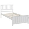 Twim Size Wood Platform Bed with Sturdy Pine Frame - 2 of 4