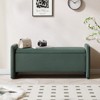 Pinmoco 44" Corduroy Storage Ottoman Bench, Upholstered Bench for Entryway Bedroom and Living Room with Storage - 2 of 4