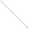 Black Bow Jewelry Stainless Steel Cutout Star Charms Anklet, 9-10 Inch - 2 of 4
