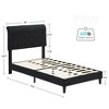 WhizMax Queen Platform Bed Frame with Adjustable Upholstered Headboard, Upholstered Mattress Foundation, No Box Spring Needed, Gray - 2 of 4