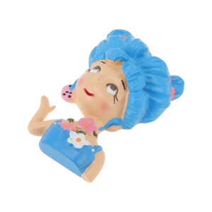 Unique Bargains Decorative Magnets Magnetic Fridge Sticker Irregular Shape Synthetic Resin Pink Beige Blue 1Pc - 1 of 3