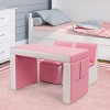 Infans Multi-functional Kids Sofa Table Chair Set 2 Seat Couch Furniture W/Storage Box - 3 of 4