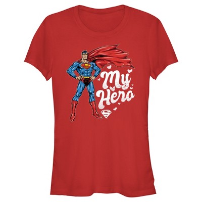 Girl in superman sales shirt