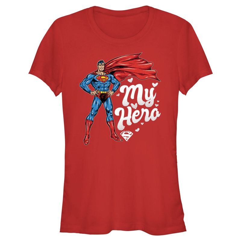 Junior's Women Superman My Hero T-Shirt, 1 of 5