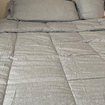 Bare Home | Complete Bedding Set Queen / Heather Black