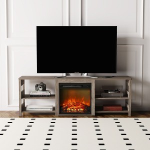 HOMLUX Fireplace TV Stand for up to 75" TV with Storage Shelves - 1 of 4