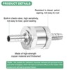 Unique Bargains Aluminum Alloy Non-Return One Way Check Valve Valve 2 Pcs - 2 of 4