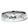 Pompeii3 Mens 950 Platinum Diamond Polished Wedding Ring Band - 2 of 4