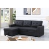 TIRAMISUBEST Linen Upholstered Sectional Sofa with Storage Chaise – Modern Gray Tufted Design for Compact to Medium Spaces-6 Color - 4 of 4