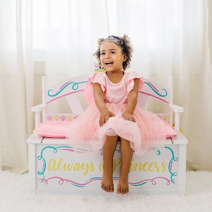 Princess Bench Seat with Storage - WildKin - 1 of 4