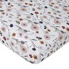 NoJo Keep Blooming Pink, White, Purple and Gold, Flowers, Fox, Bunny and Birds "Keep Blooming Sweet Girl" 4 Piece Nursery Crib Bedding Set - 3 of 4