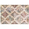 Oriental Weavers Pasargad Home Carson Collection Fabric Ivory/Multi Stripe Pattern- Living Room, Bedroom, Home Office Area Rug, 6' 7" X 9' 2" - 4 of 4