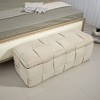NicBex Storage Bench Ottoman with Storage Padded Footstool with Safety Hinge for Bedroom, Entryway - 2 of 4