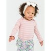 RuffleButts Baby/Toddler Girls Knit Long Sleeve Ruffle Layering Bodysuit - 3 of 4