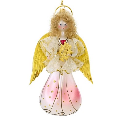 Italian Ornaments 7.0 Inch Morning Dawn's Song Angel Italian Ornament Tree Ornaments