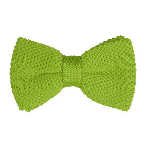 INSPIRE CHIC Men's Pre-Tied Adjustable Strap Solid Color Knitted Bow Ties - 1 of 4