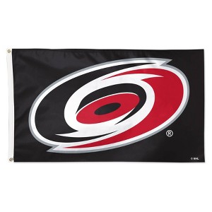 3' x 5' NHL Carolina Hurricanes Deluxe Flag - 1 of 3