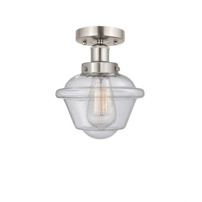 Oxford - 1 Light Semi-Flush Mount In Industrial Style-8.25 Inches Tall and 6.5 Inches Wide